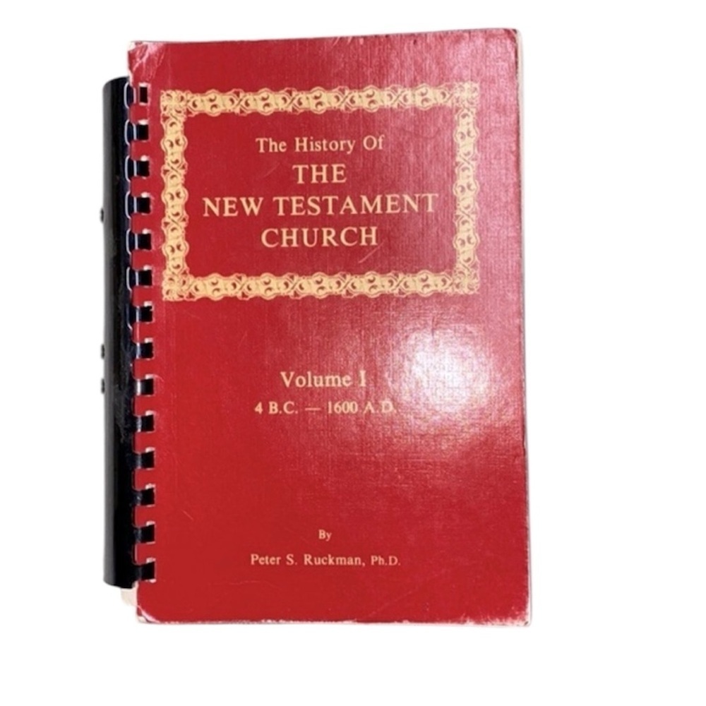 The history of the New Testament Church, volume one spiral bound vintage